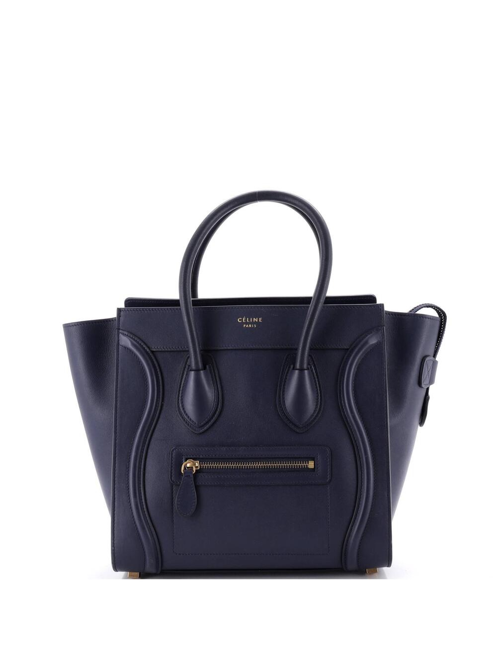Celine Luggage Bag Smooth Leather Mini #374806C12B